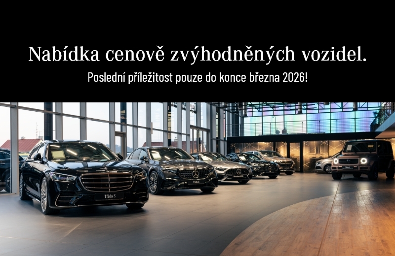 Cenově zvýhodněná nabídka vozů Mercedes-Benz – poslední příležitost!